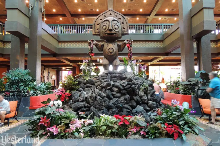 Updated lobby in the Great Ceremonial House at Disney's Polynesian Resort