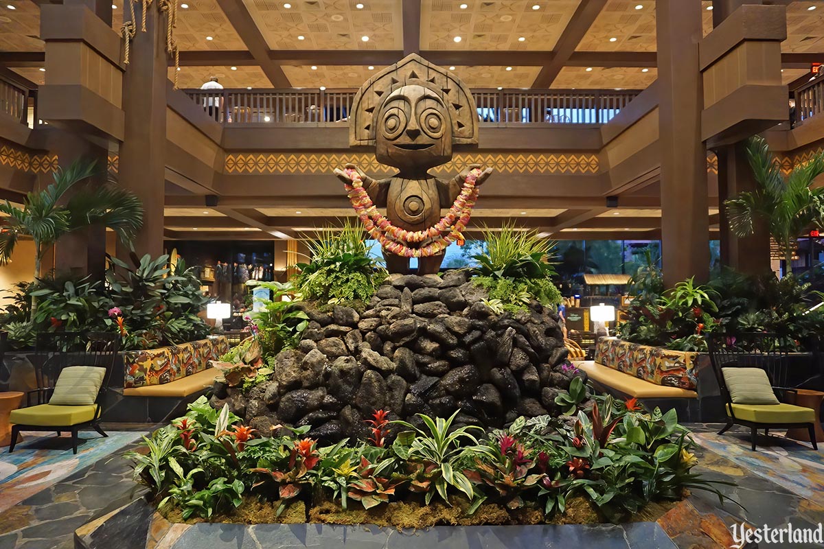 Updated lobby in the Great Ceremonial House at Disney's Polynesian Resort