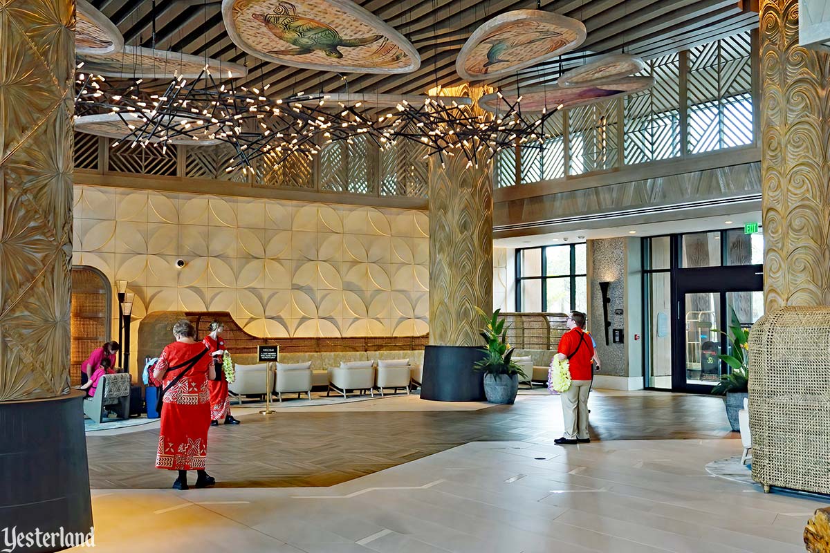 Lobby of Island Tower at Disney’s Polynesian Villas & Bungalows
