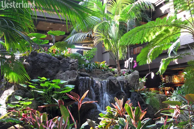 Waterfall Garden in the Great Ceremonial House at Disney's Polynesian Resort