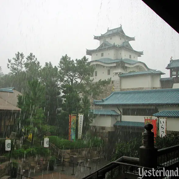 Rain at Japan, Epcot, 2003