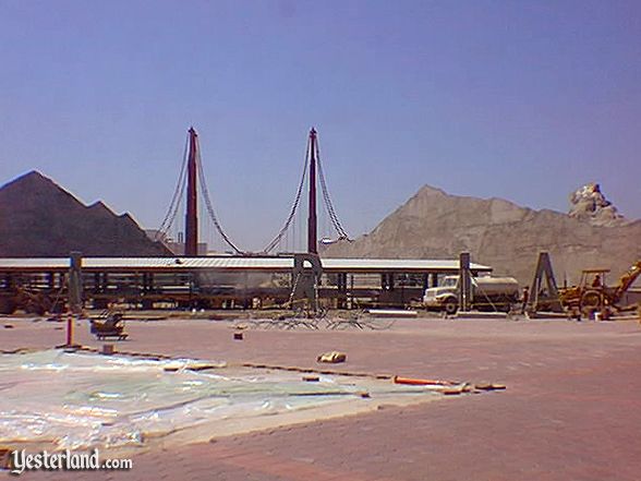 Disneys California Adventure construction in 2000