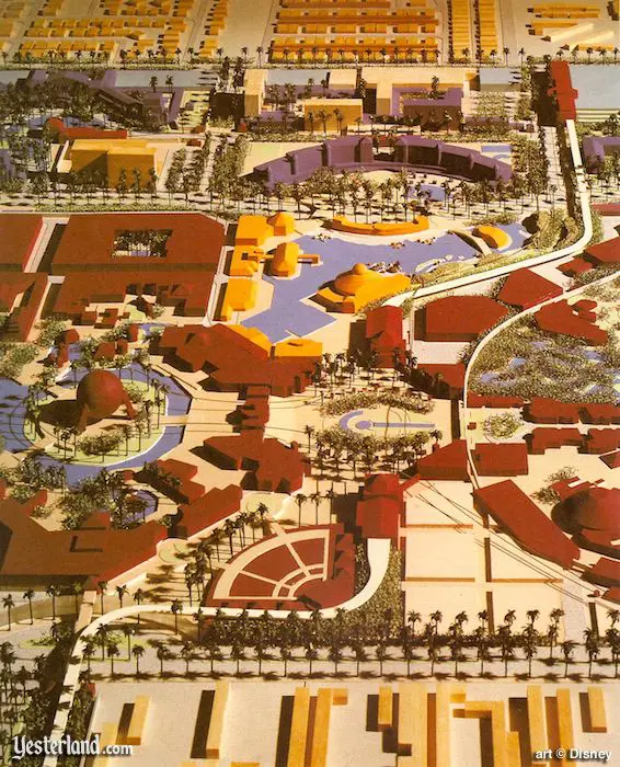 Esplanade with Ampitheater and Disneyland Center